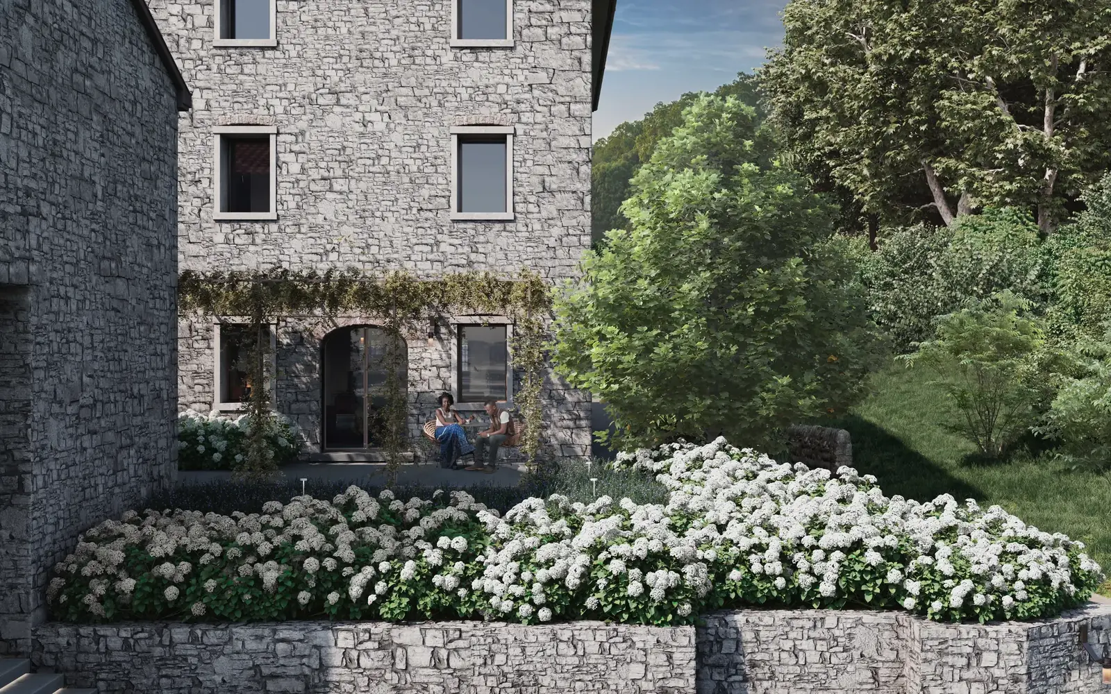 Terrazza allestita per evento a Borgo Taurino