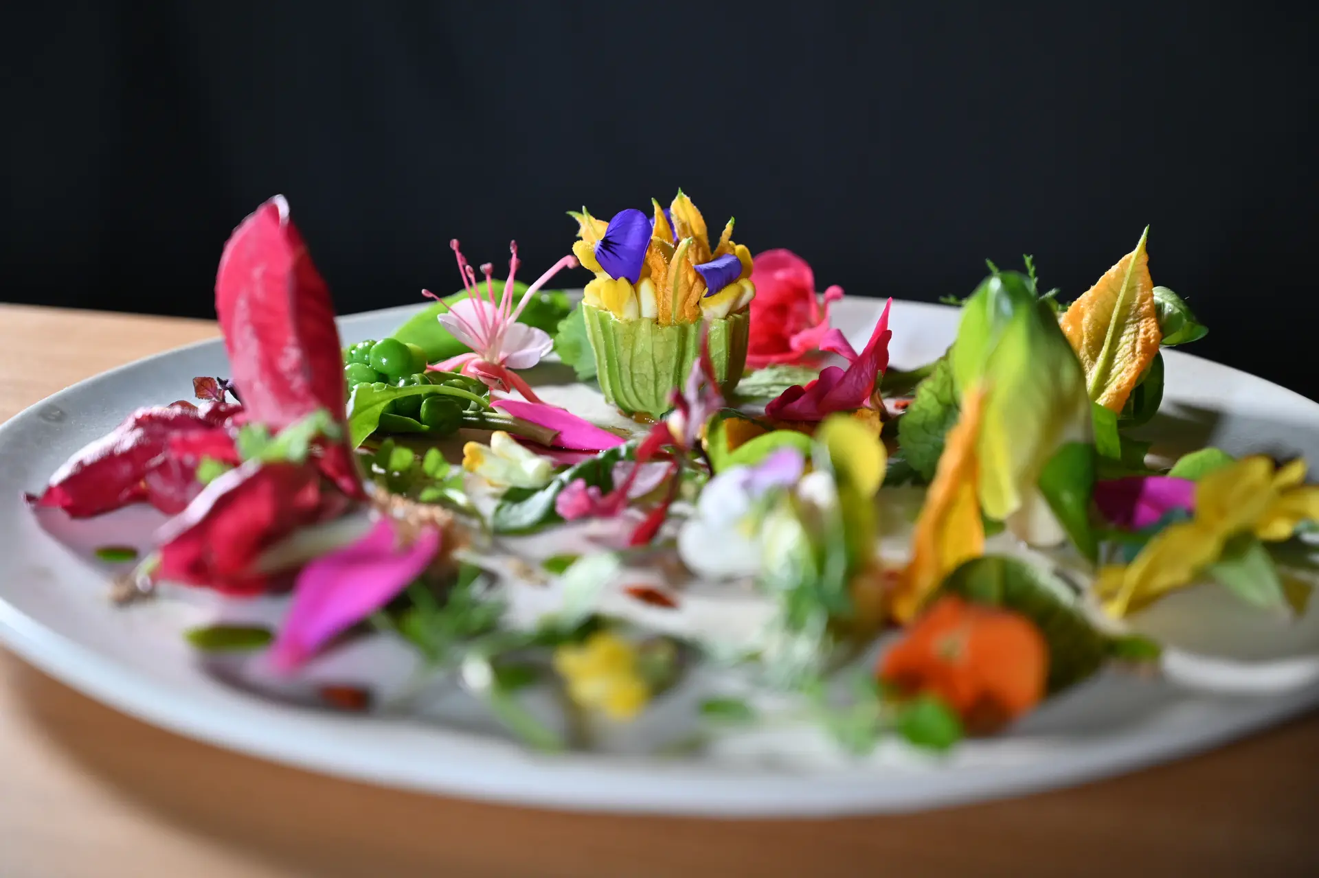 Insalata del giardino, dettaglio del piatto